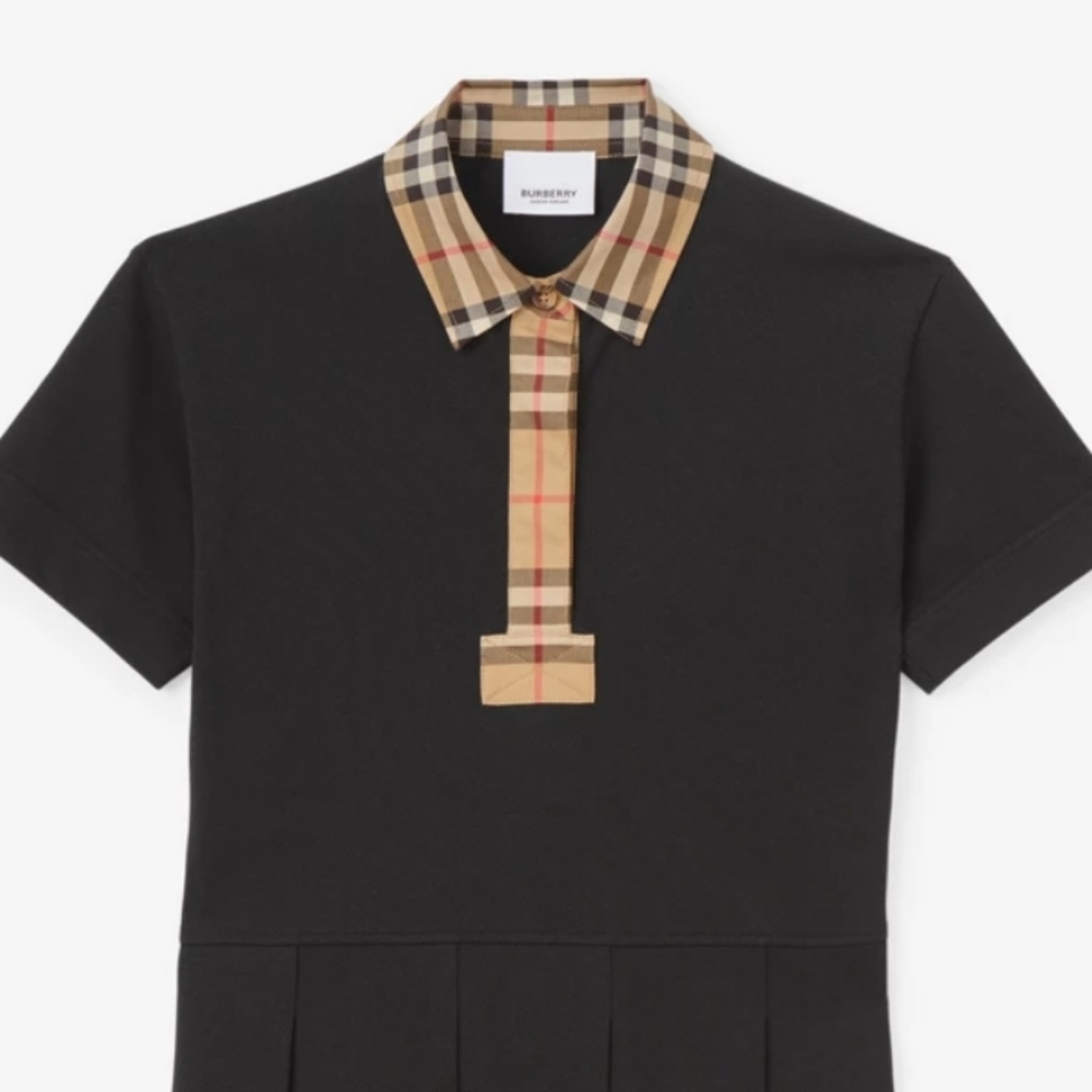 NEW burberry pleated dress small girls 14YO